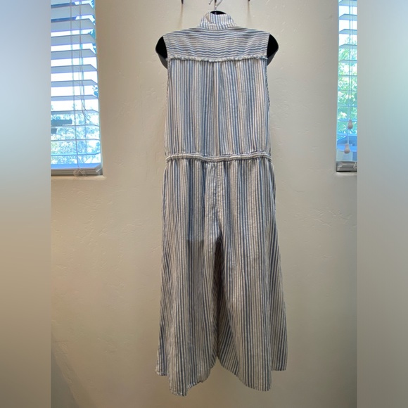 Mono B Jumpsuit Blue & Cream Size L - Picture 3 of 11